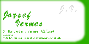 jozsef vermes business card